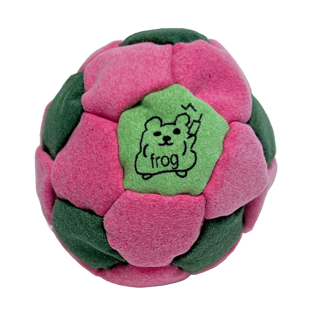 Frog Hacky Sack - Green/Pink/Neon