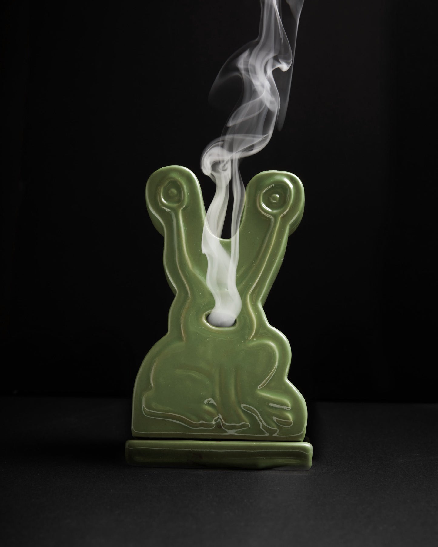 Butter Goods x Daniel Johnston Frog Ceramic Incense Holder - Light Green