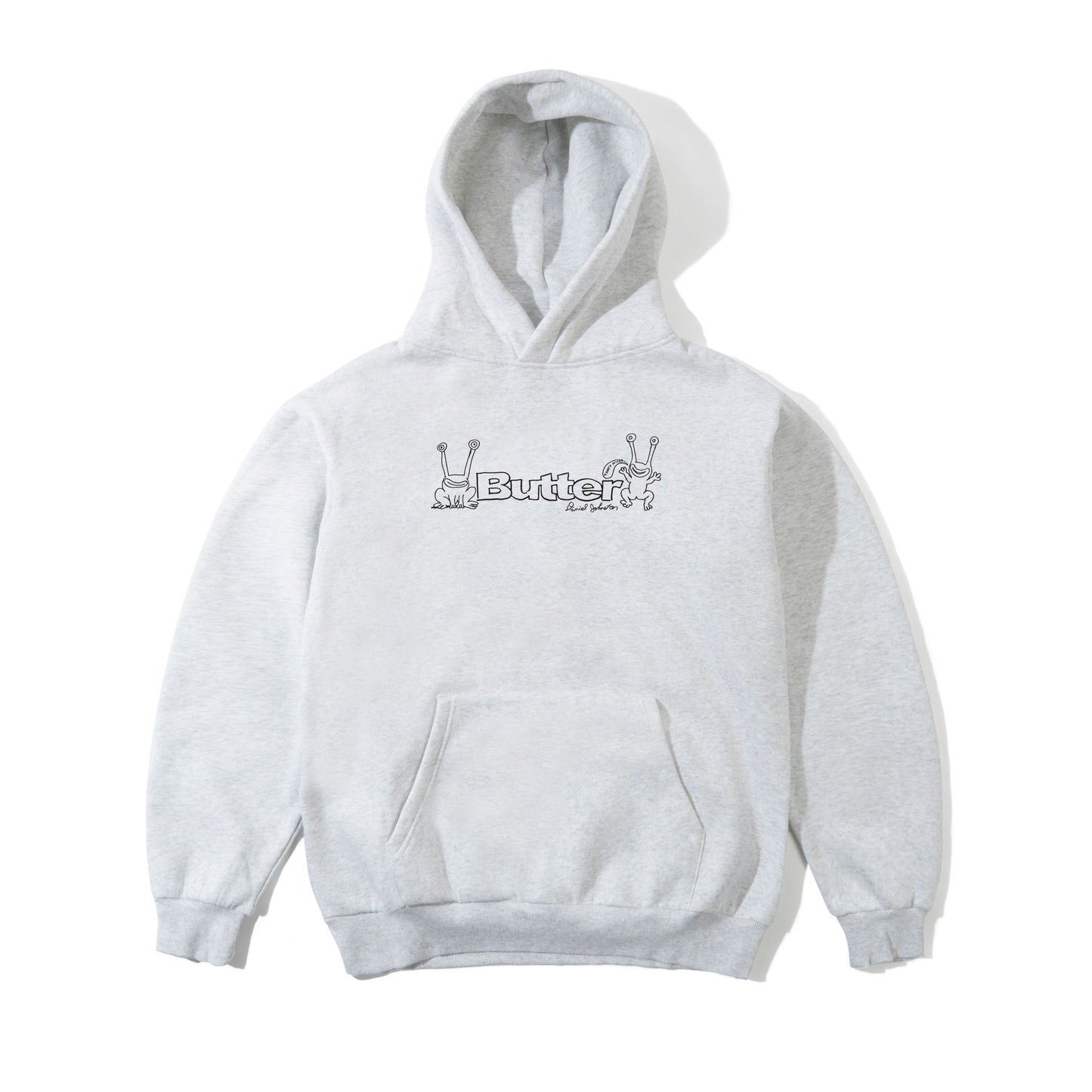 Butter Goods x Daniel Johnston Frog Logo Pullover Hood - Ash
