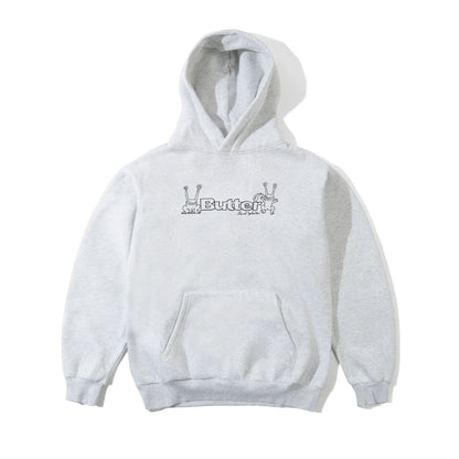 Butter Goods x Daniel Johnston Frog Logo Pullover Hood - Ash