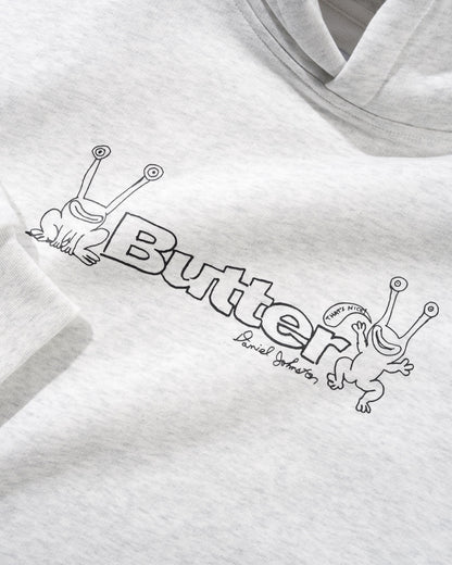 Butter Goods x Daniel Johnston Frog Logo Pullover Hood - Ash
