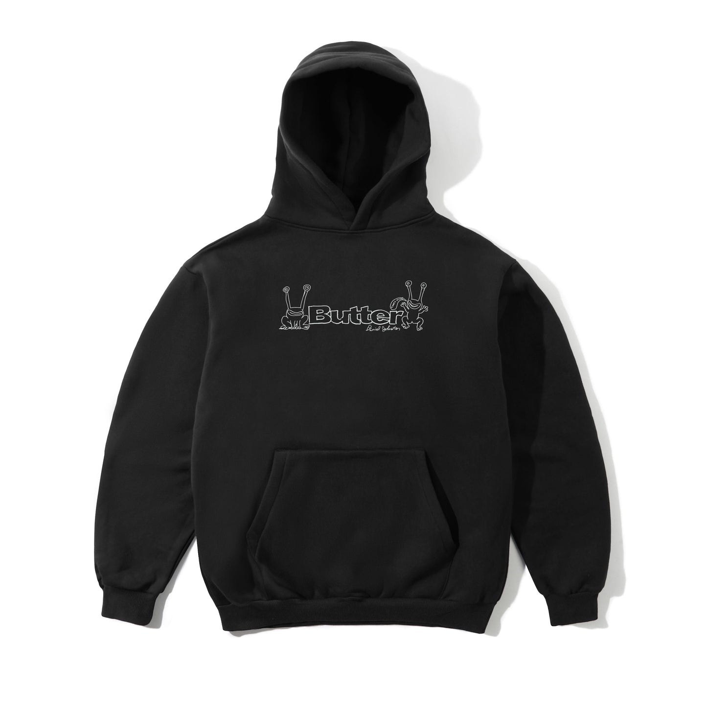 Butter Goods x Daniel Johnston Frog Logo Pullover Hood - Black