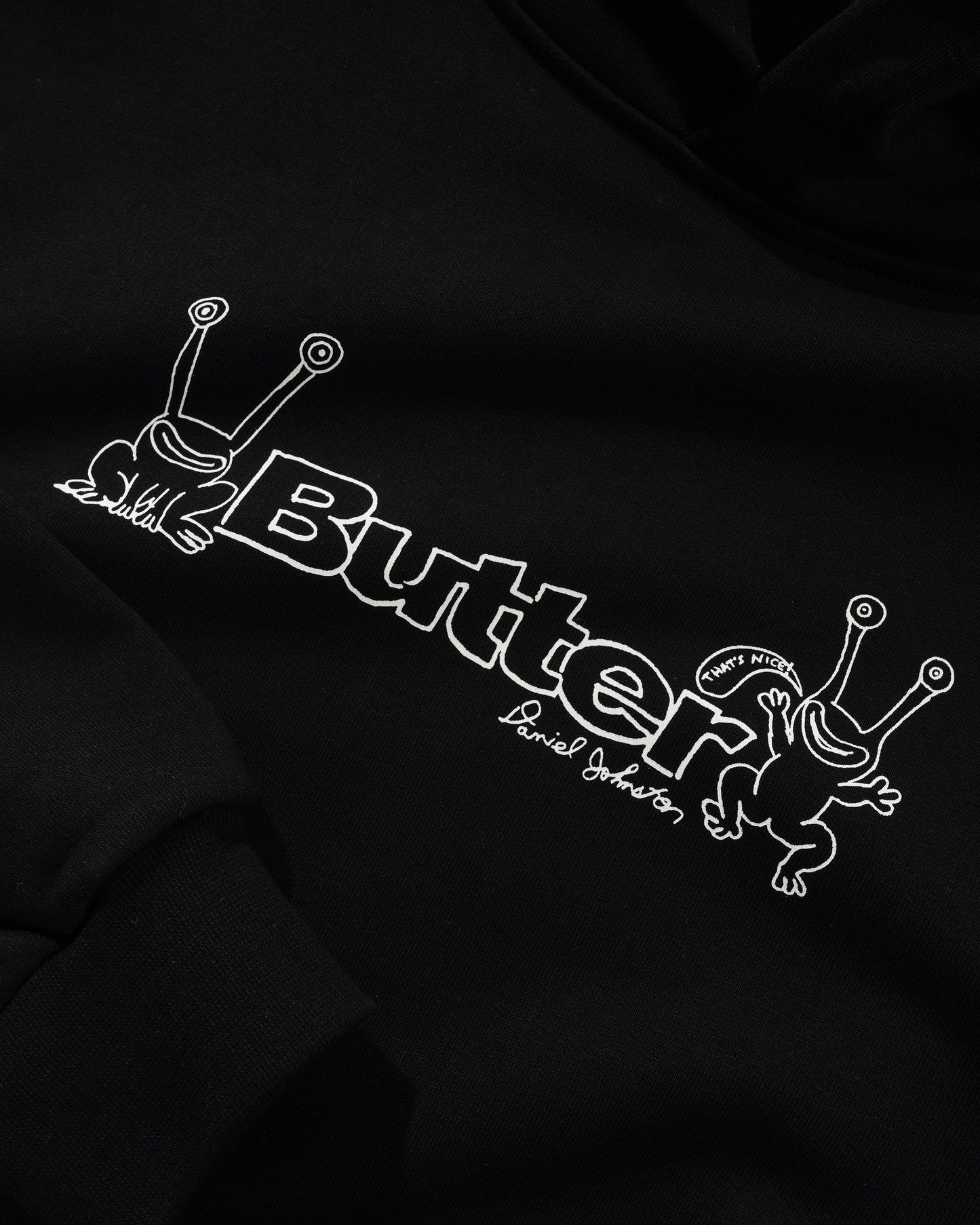 Butter Goods x Daniel Johnston Frog Logo Pullover Hood - Black
