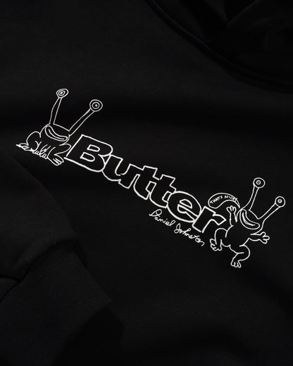 Butter Goods x Daniel Johnston Frog Logo Pullover Hood - Black