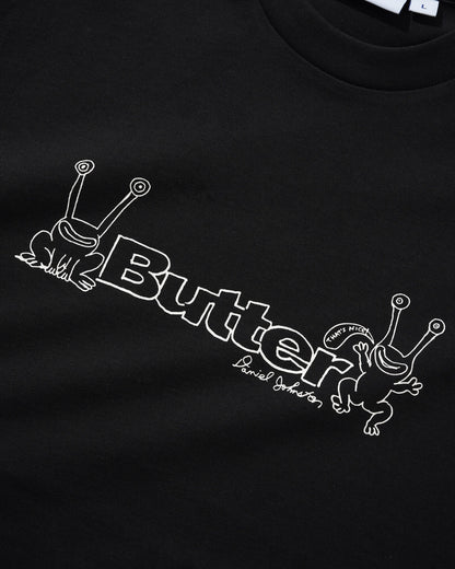 Butter Goods x Daniel Johnston Frog Logo Tee - Black