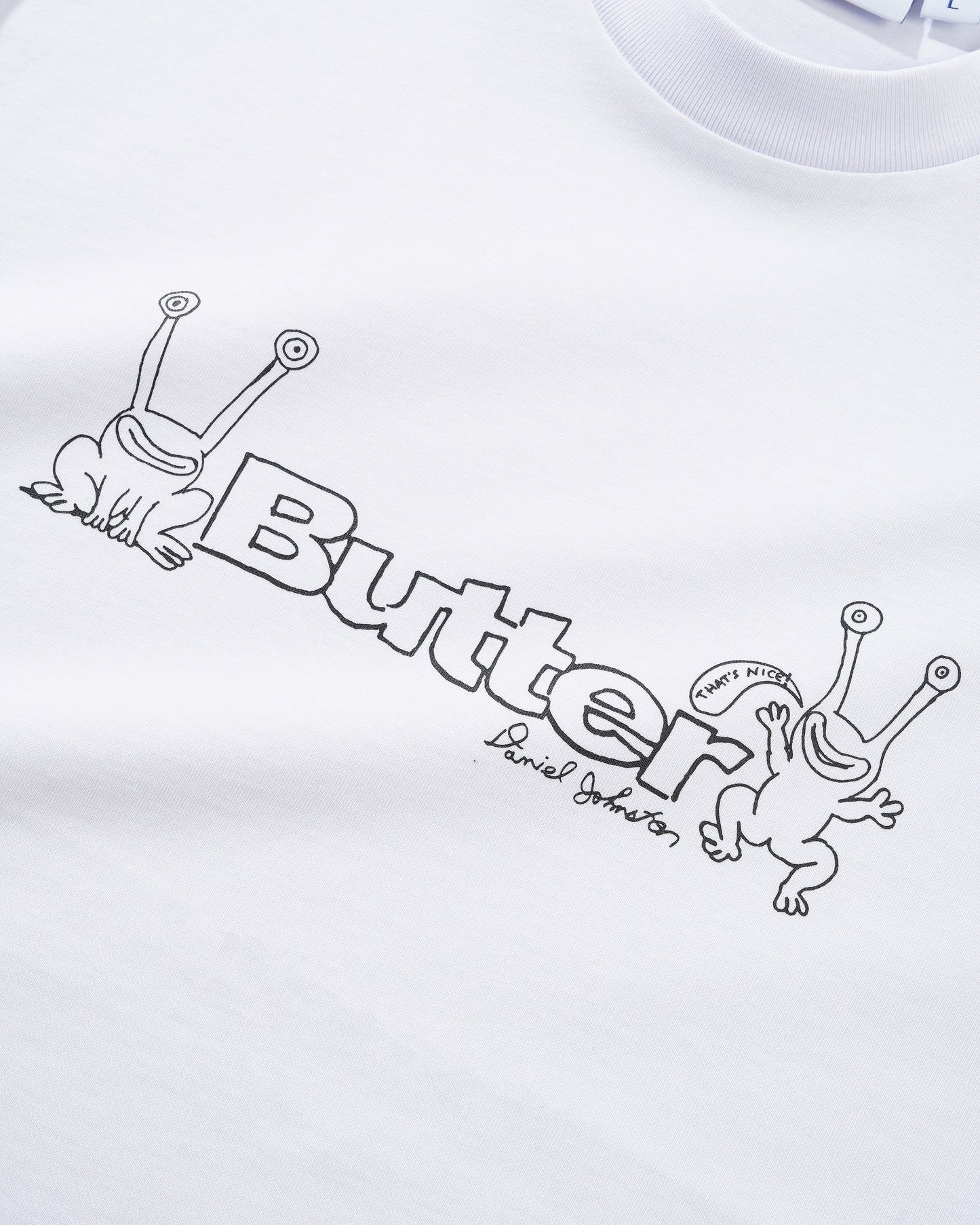 Butter Goods x Daniel Johnston Frog Logo Tee - White