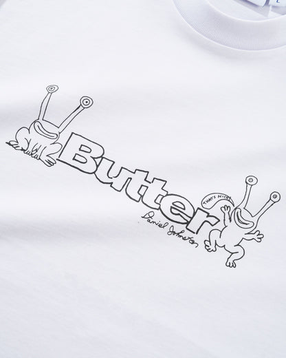 Butter Goods x Daniel Johnston Frog Logo Tee - White