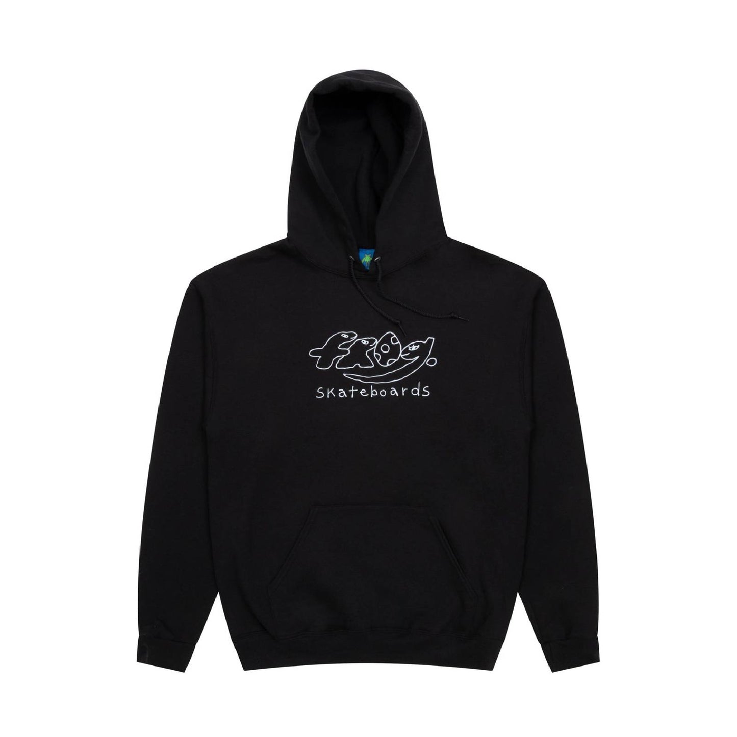 Frog Dino Logo Hoodie - Black