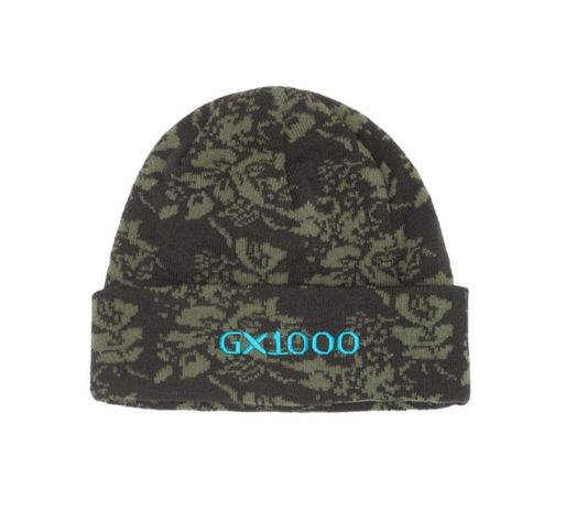 GX1000 Floral Beanie - Green