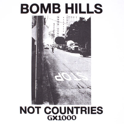 GX1000 Bomb Hills Not Countries Tee - White/Black