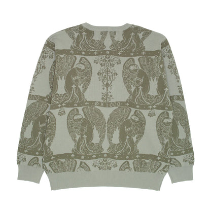 GX1000 Jaquard Knit Angel Sweater - Grey/Green