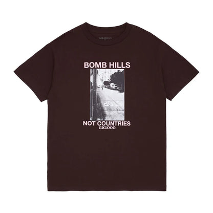 GX1000 Bomb Hills Not Countries Tee - Brown/Rose