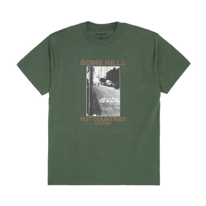 GX1000 Bomb Hills Not Countries Tee - Desert Green/Brown