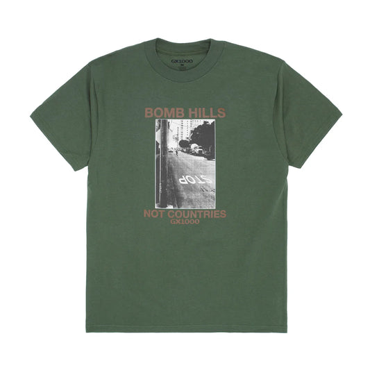 GX1000 Bomb Hills Not Countries Tee - Desert Green/Brown