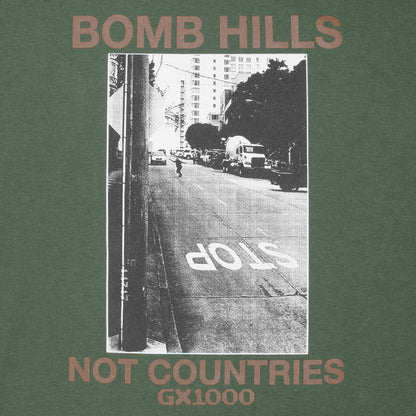 GX1000 Bomb Hills Not Countries Tee - Desert Green/Brown