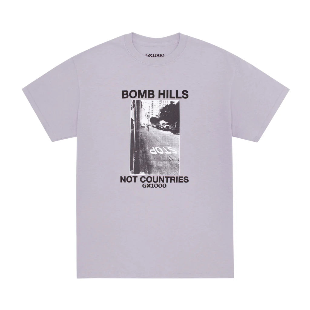 GX1000 Bomb Hills Not Countries Tee - Lilac/Chalk