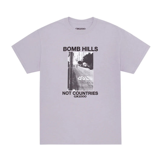 GX1000 Bomb Hills Not Countries Tee - Lilac/Chalk