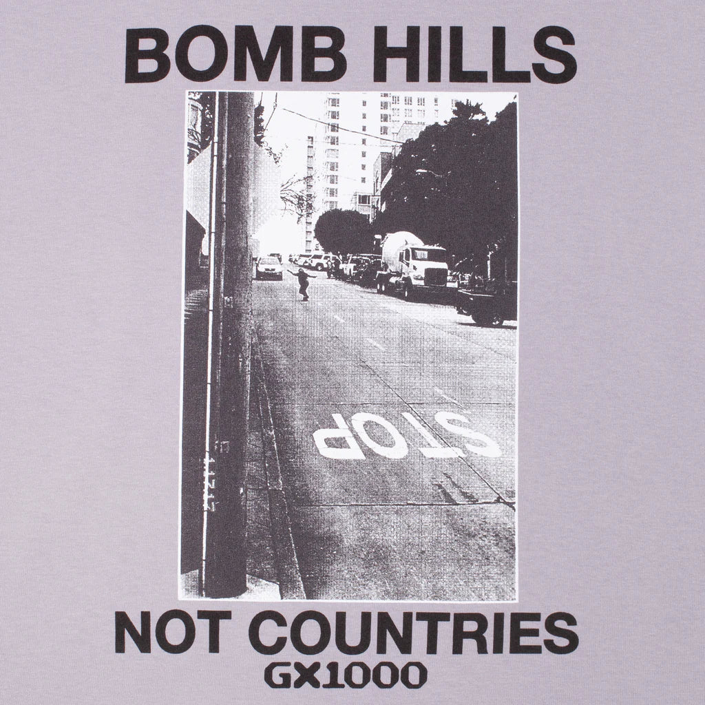 GX1000 Bomb Hills Not Countries Tee - Lilac/Chalk