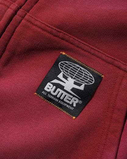 Butter Goods Garage Zip Hoodie - Burgundy