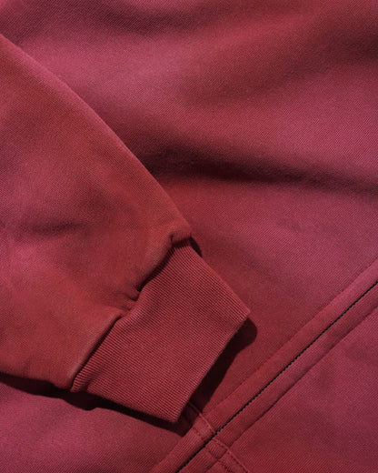Butter Goods Garage Zip Hoodie - Burgundy