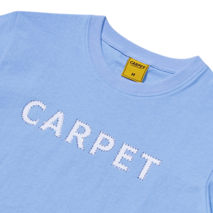 Carpet Company Girl Rhinestone Tee - Carolina Blue