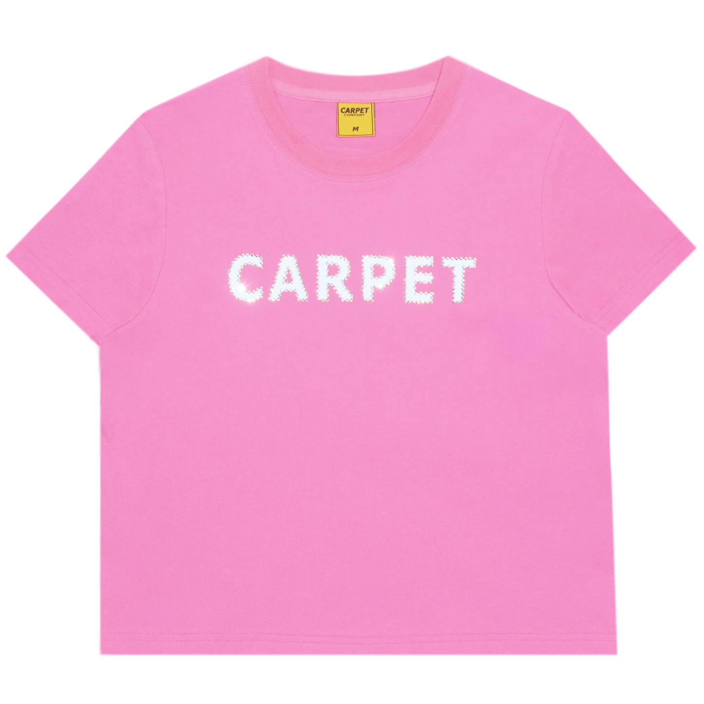 Carpet Company Girl Rhinestone Tee - Soft Pink