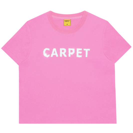 Carpet Company Girl Rhinestone Tee - Soft Pink