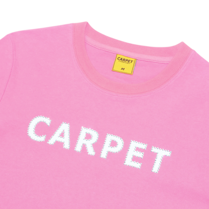 Carpet Company Girl Rhinestone Tee - Soft Pink