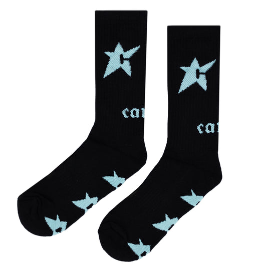 Carpet Company C-Star Glow In The Dark Sock - Black