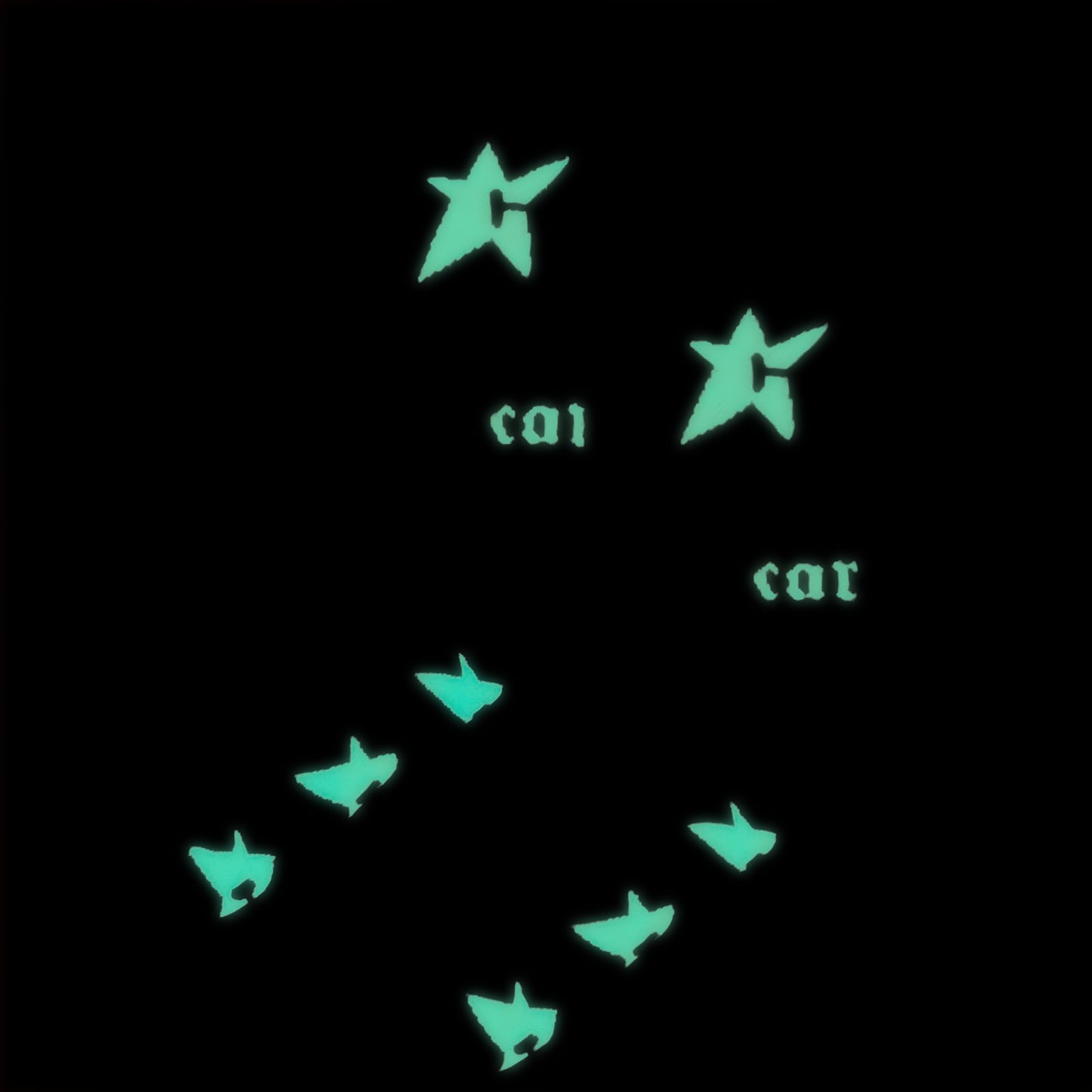 Carpet Company C-Star Glow In The Dark Sock - White