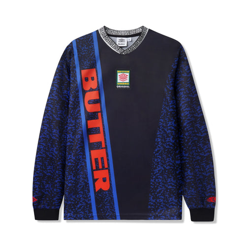 Butter Goods X Umbro Goalie Longsleeve Jersey - Black/Blue