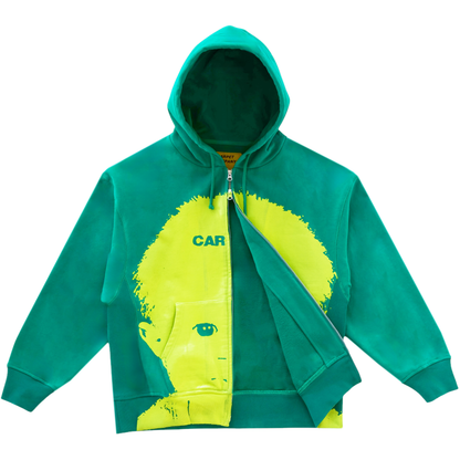 Carpet Company Babyphat Double Zip Hoodie - Clover Green