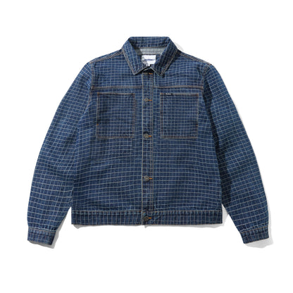 Butter Goods Grid Denim Jacket - Indigo