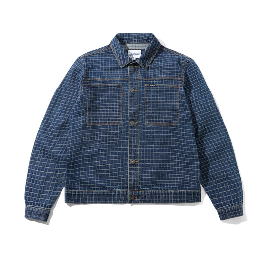 Butter Goods Grid Denim Jacket - Indigo