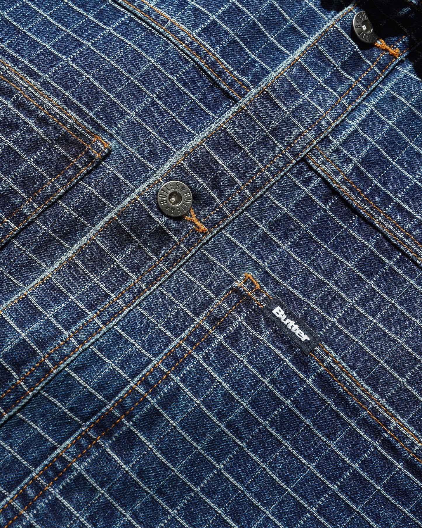Butter Goods Grid Denim Jacket - Indigo