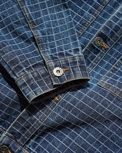 Butter Goods Grid Denim Jacket - Indigo