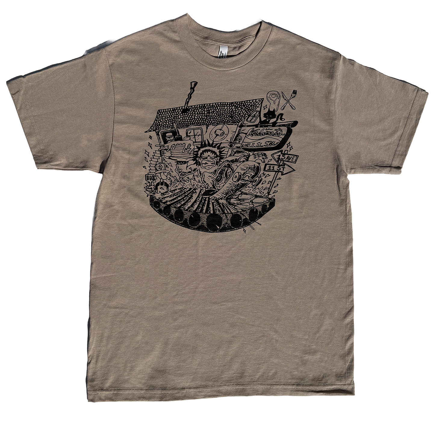 Ninetimes Grill Master Tee - Sand