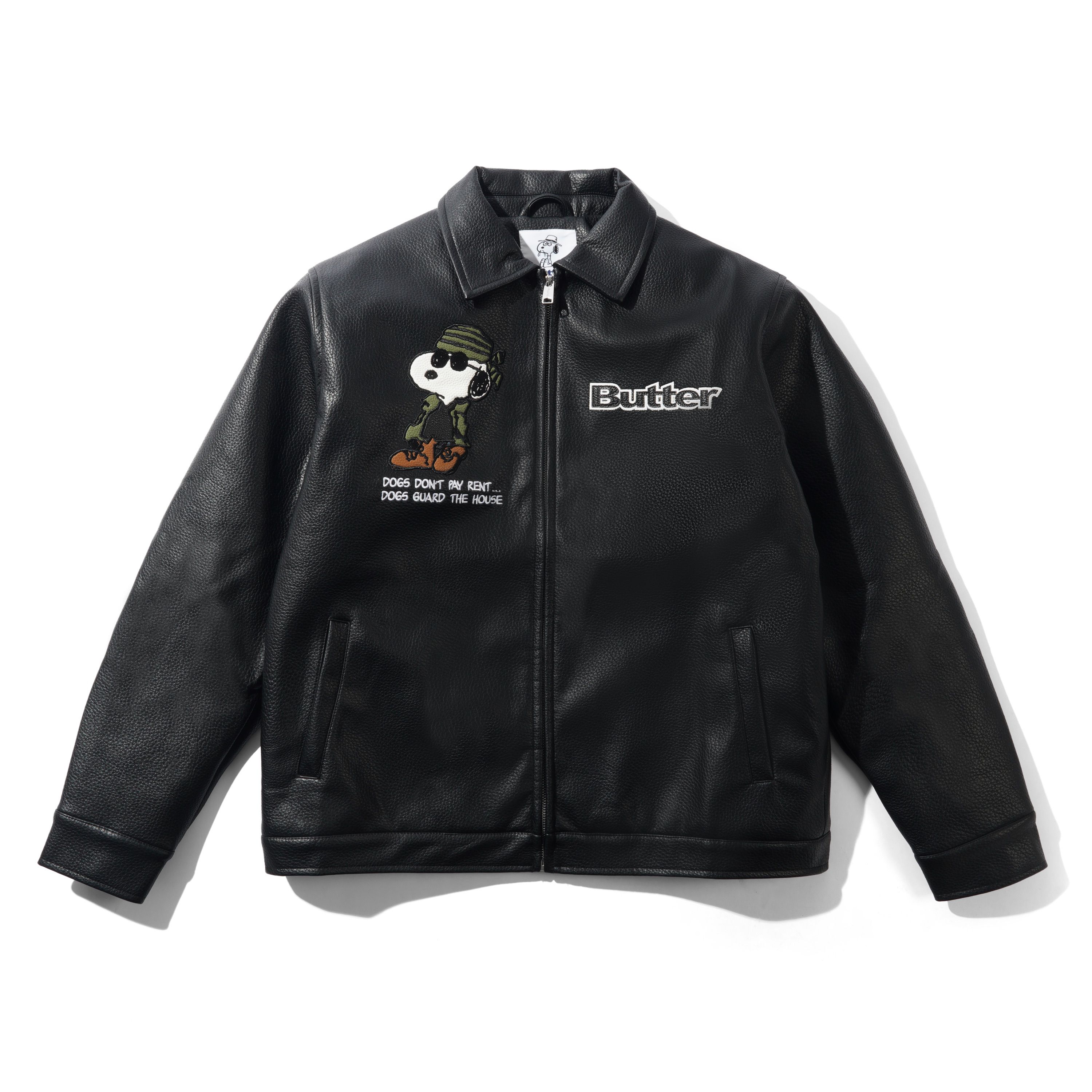ジャケット・アウター peanuts butter Butter Goods x Peanuts Guard Dog Jacket - Black – Ninetimes Skateshop
