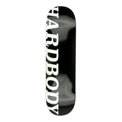 Hardbody Logo (Short) Deck - 8.25 Black/White