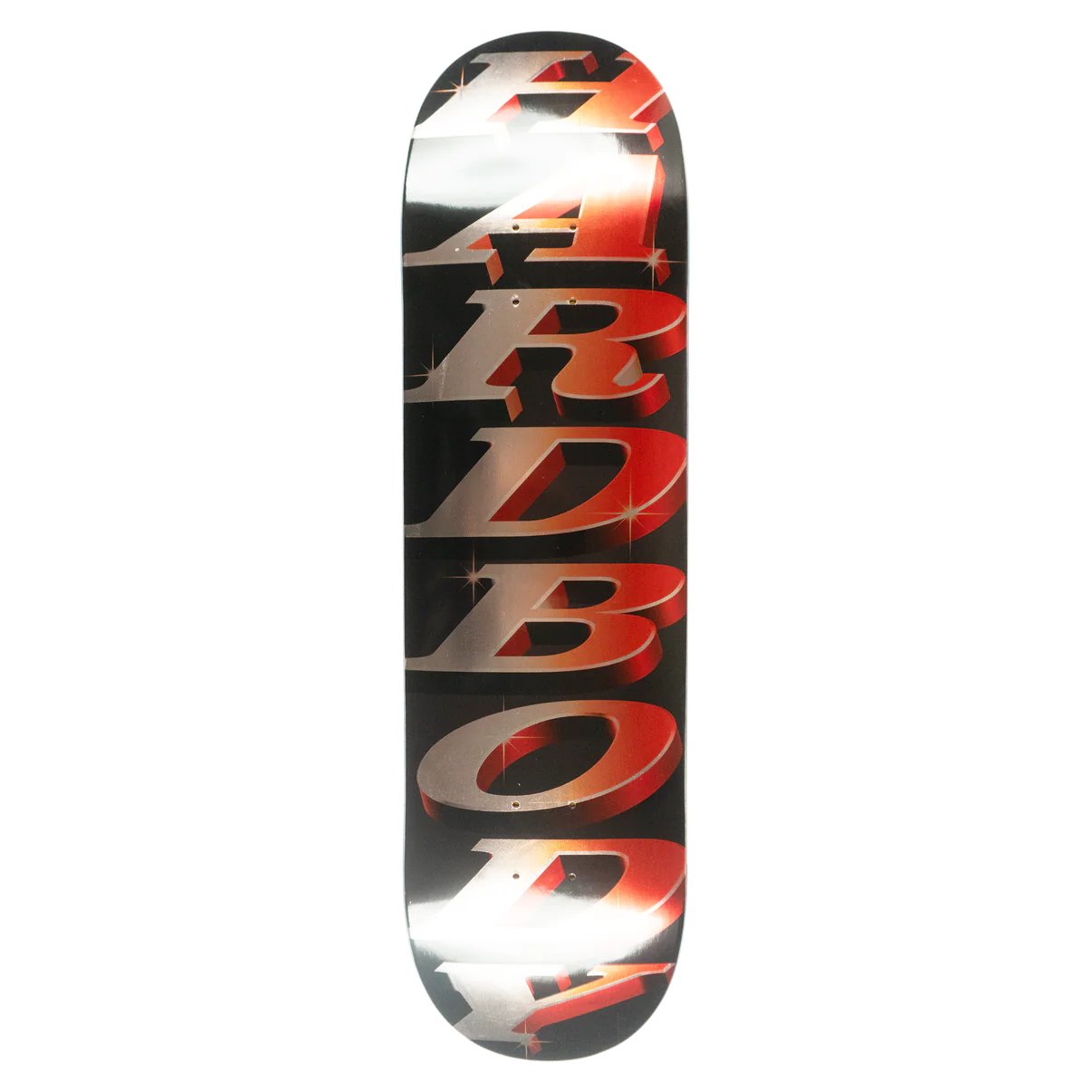 Hardbody Stacked Logo (Short) Deck - 8.5 Red/Black