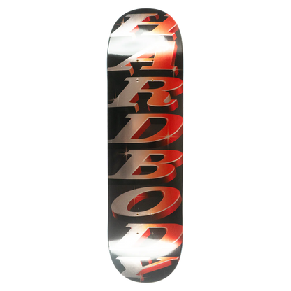 Hardbody Stacked Logo (Short) Deck - 8.5 Red/Black