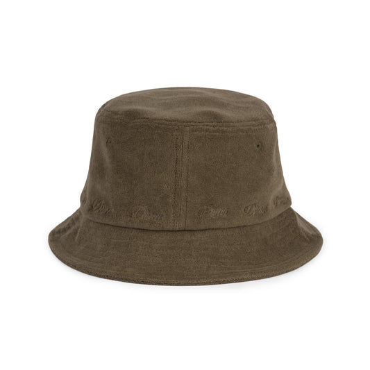 Dime Terry Cloth Bucket Hat - Olive