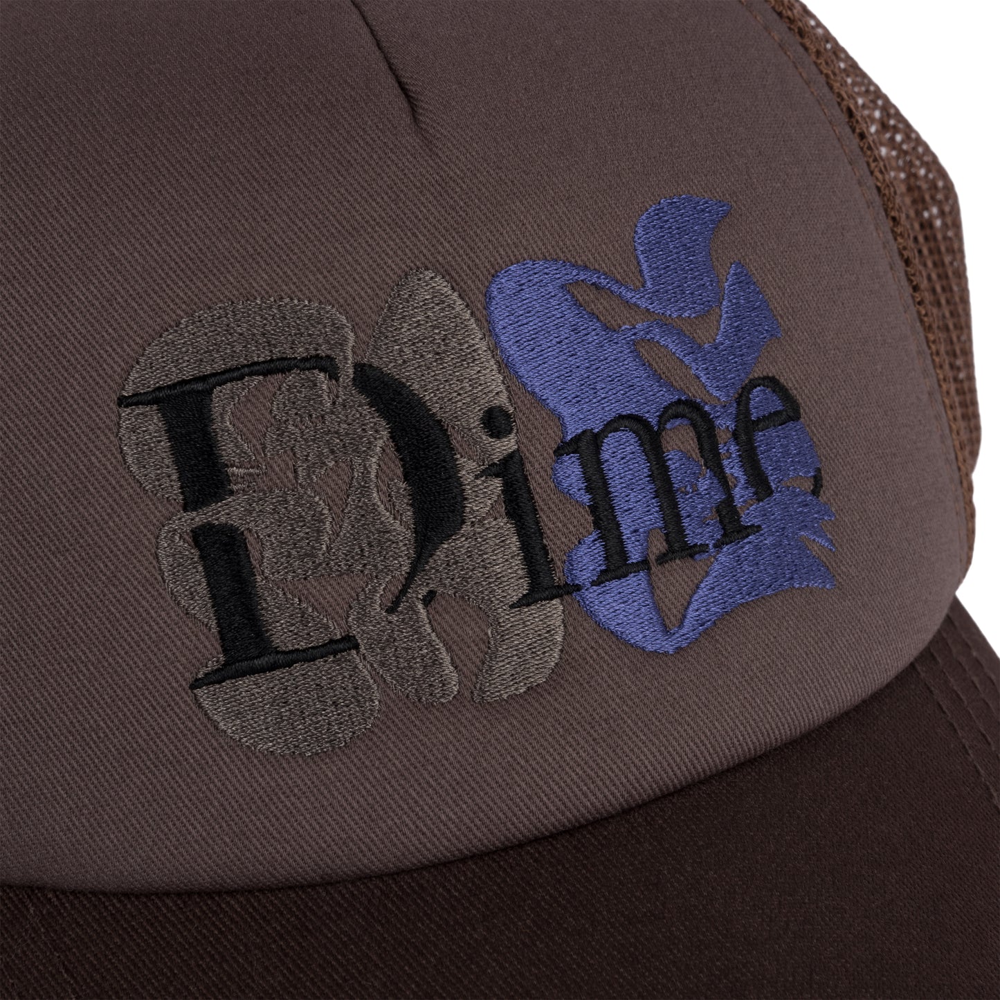 Dime Classic Duo Trucker Cap - Brown