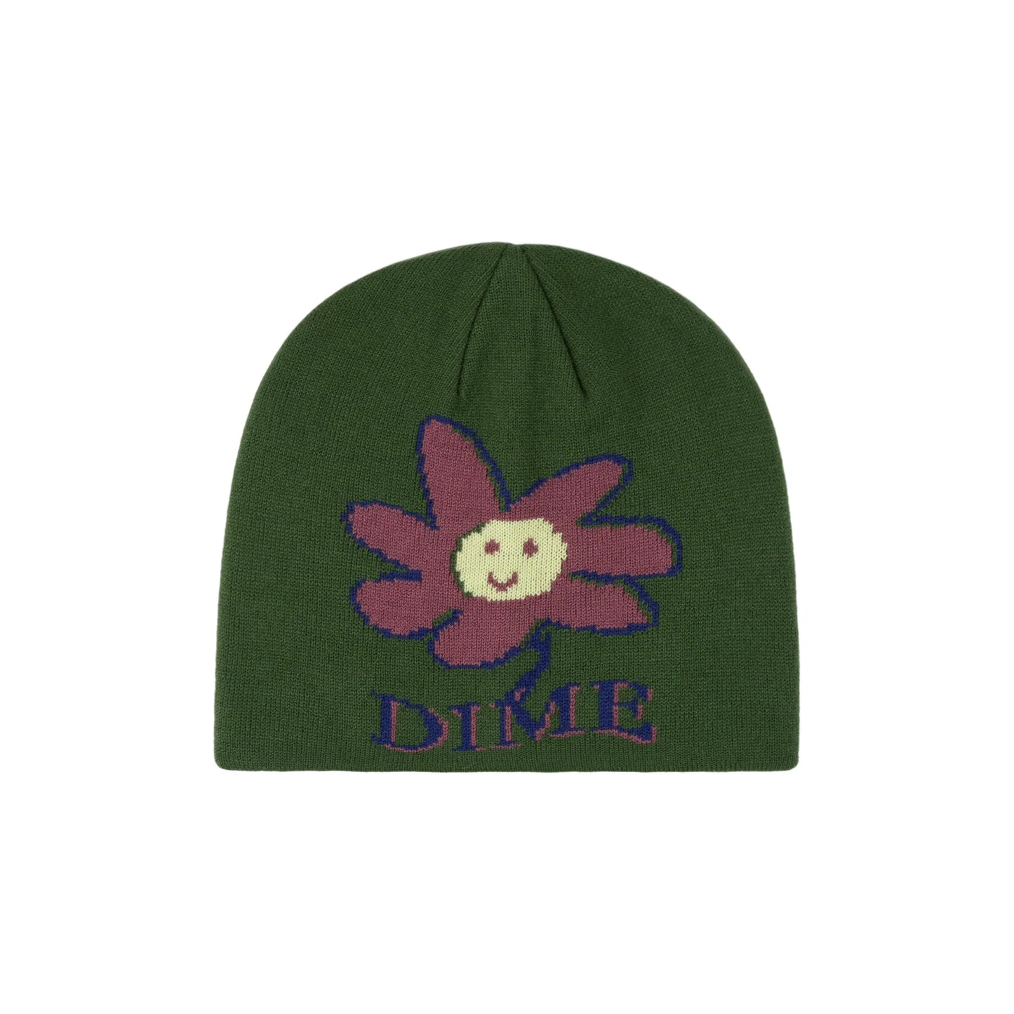 Dime Cute Flower Skull Cap Beanie - Ivy