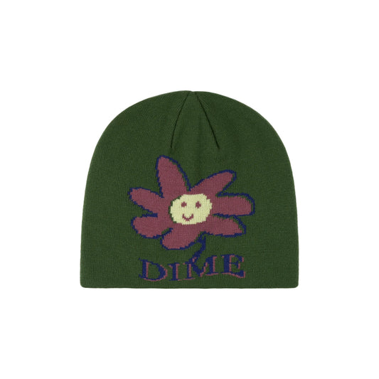 Dime Cute Flower Skull Cap Beanie - Ivy