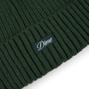 Dime Cursive Fold Beanie - Forest