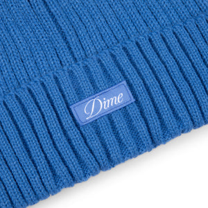 Dime Cursive Fold Beanie - Sky Blue