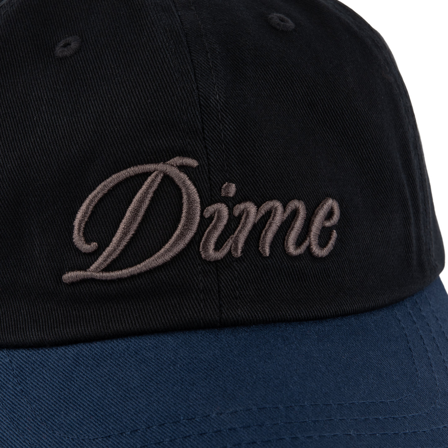 Dime Cursive Low Pro Cap - Black/Midnight