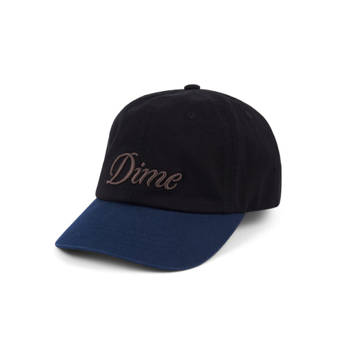 Dime Cursive Low Pro Cap - Black/Midnight