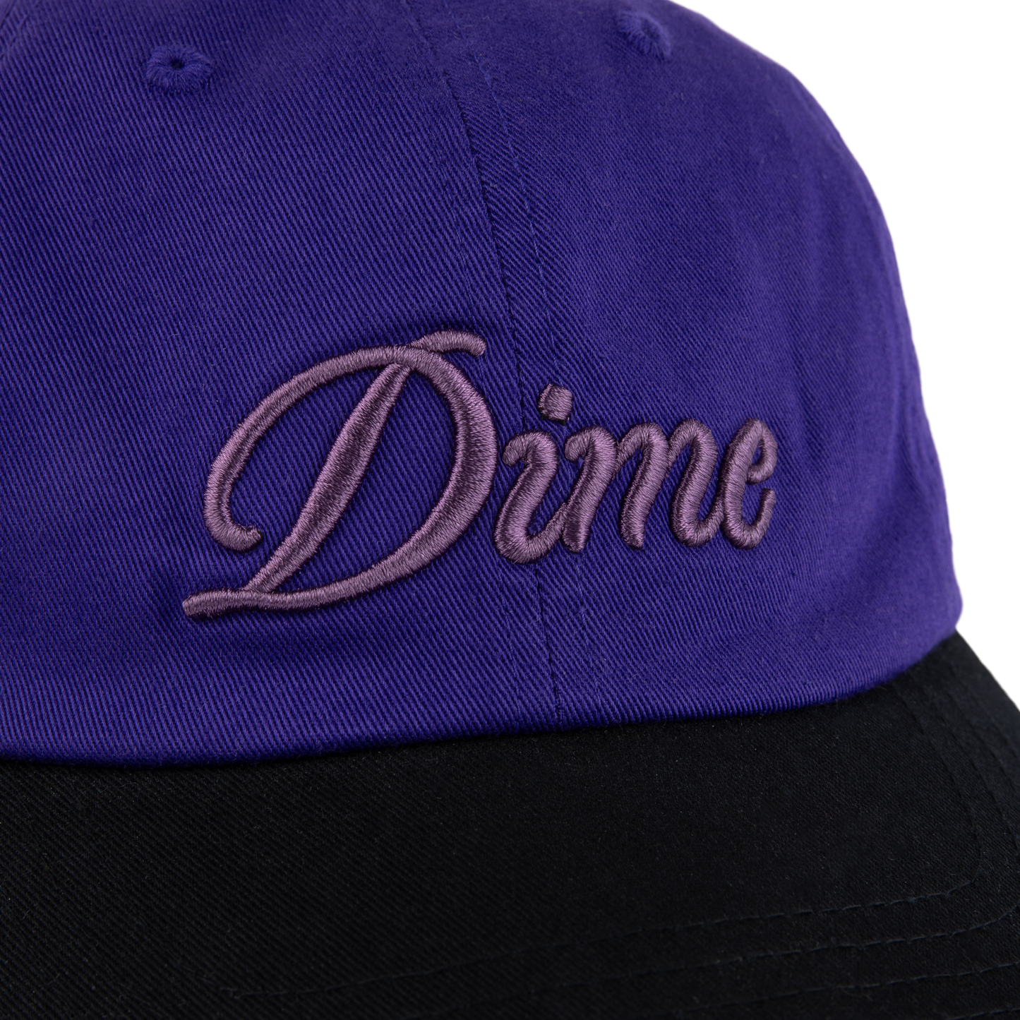 Dime Cursive Low Pro Cap - Purple/Black